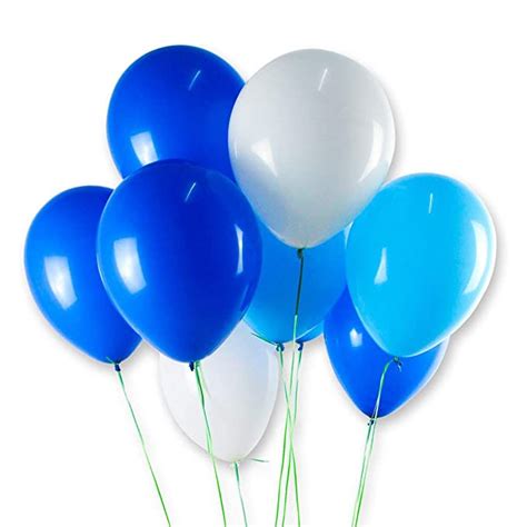 Tricolor Balloon Dark Blue Light Blue White 30pcs Shopee Philippines