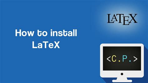 How To Install Latex Miktex And Texstudio Latex Tutorial Part 1
