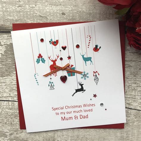 Christmas ideas,lights ideas,valentines ideas,diya ideas,lantern ideas. Handmade Christmas Card 'Decorations' - Handmade Cards -Pink & Posh