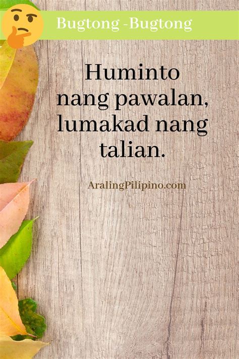 Bugtong Bugtong Filipino Riddle Filipino Tagalog Pinoy