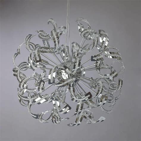 Shop trendy geometric chandeliers for uncommon living. Twirl 12 Light Chrome Pendant Ceiling Light from Litecraft