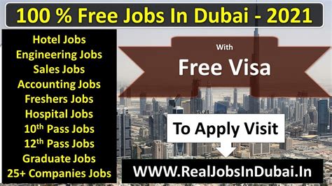 Jobs In Dubai For Indians Uae 2021 Youtube