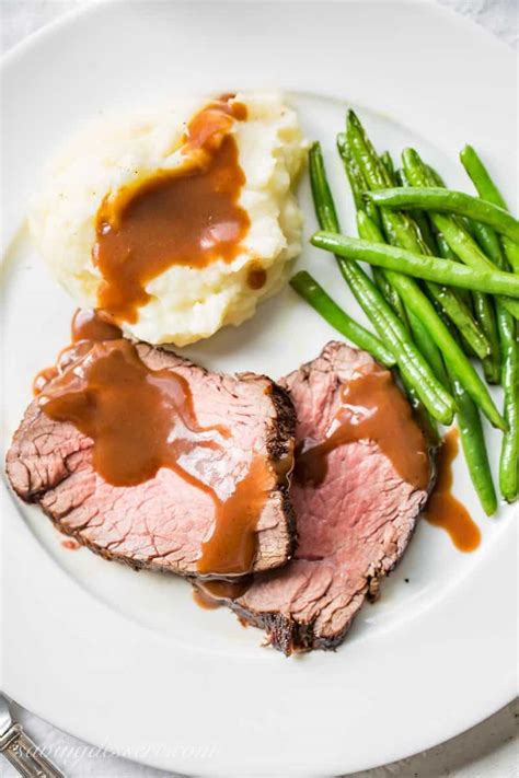 Classic Roast Beef And Gravy Saving Room For Dessert