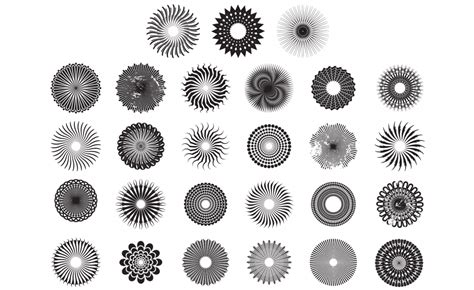 Adobe Illustrator Circle Pattern Vector Pack
