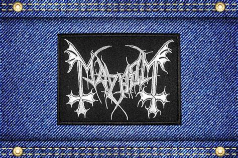 Mayhem Logo Patch Black Metal Band Patch Etsy