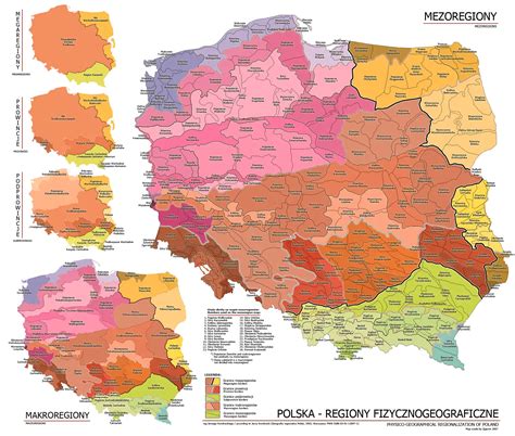 Physico Geographical Regionalization Of Poland Mapsof Net