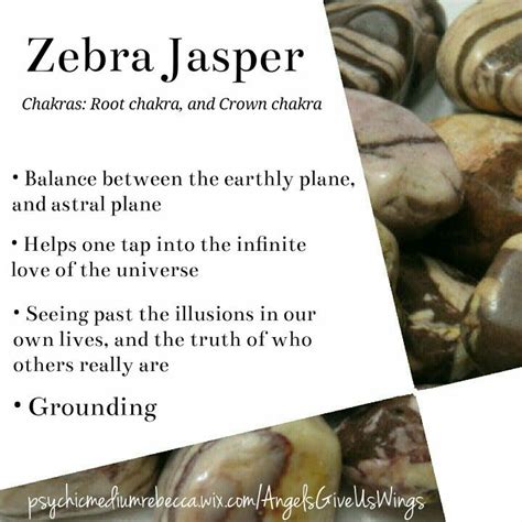 Zebra Jasper Crystal Meaning Crystal Healing Stones Crystal Magic