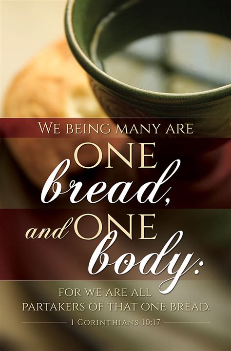 Check spelling or type a new query. One Bread One Body Communion Bulletin 1Cor 10:17 Reg (Pkg ...
