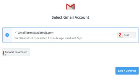 Zapier Setup Gmailbox Adafruit Learning System