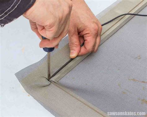 How To Replace Window Screen Mesh Easier Than You Think Saws On Skates