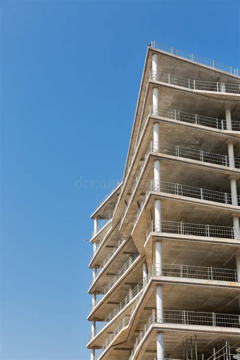 Modern Building Construction Site Stock Photo Image Of City Blue