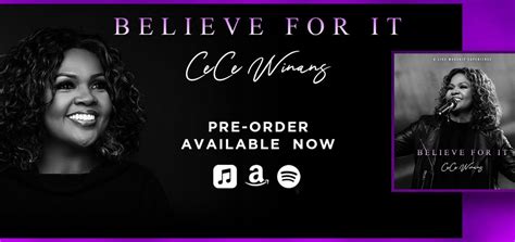 Cece Winans Announces Live Worship Album Believe For It Title Track Available Now