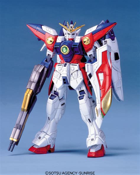 Bandai Original Gundam Anime Figure Metal Robot Wing Gundam Zero Action