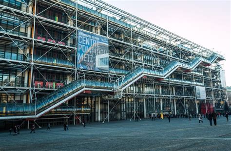 Exterior Of The Centre Georges Pompidou Stock Photo Image Of Culture