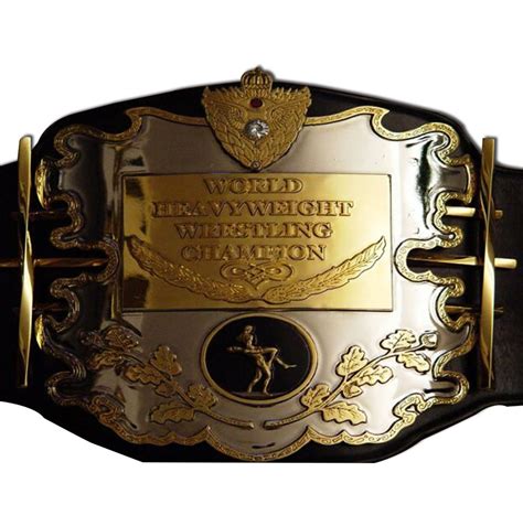 Awa World Heavyweight Wrestling Championship Belt Adult Size Black