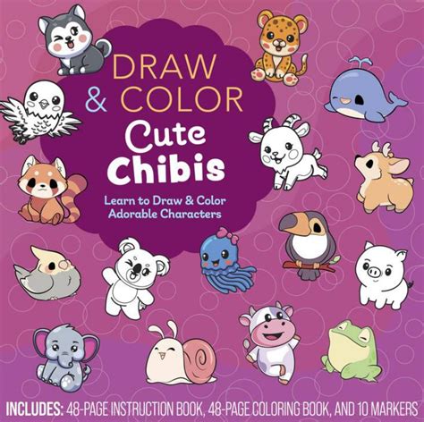Draw And Color Cute Chibis Learn To Draw And Color Adorable Characters