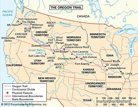 Oregon Trail Definition History Map And Facts Britannica