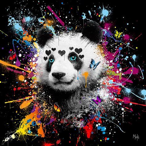 Affiche Moki Panda Pop 30x30cm Jean Cadres