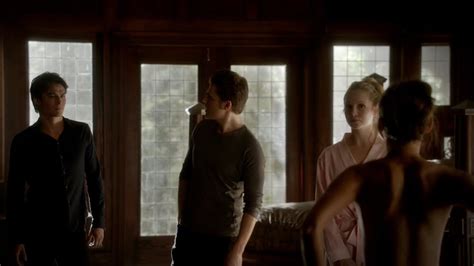 TVD X Elena Emerges Naked In Front Of Damon Stefan Damon Asks Her Not To Feed On Anyone
