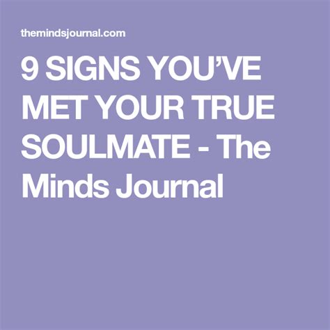 11 Signs Youve Met Your True Soulmate