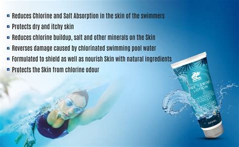 Buy Swimcare Pre Swim Body Lotion 200ml Apply Before Swimming Protects Swimmers From