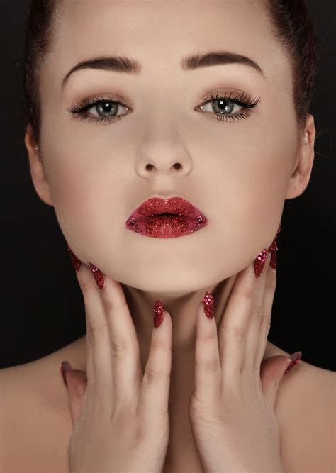 Lips And Nails Commercial Shoot Hair And Make Up Sophie Downing Photography Deborah Selwood