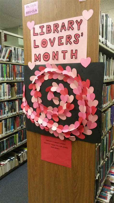 February Library Book Display Library Lovers Month Thank You For