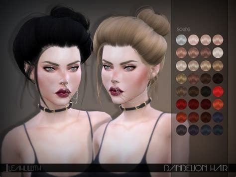 The Sims Resource Leahlillith Dandelion Hair • Sims 4 Downloads