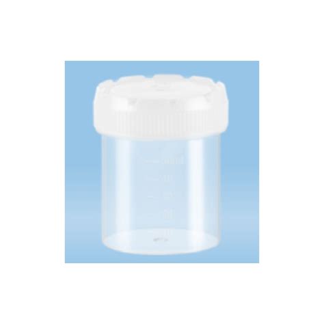 70ml Sarstedt Containers Polypropylene 54x44mm Natural Hd Pe Screw