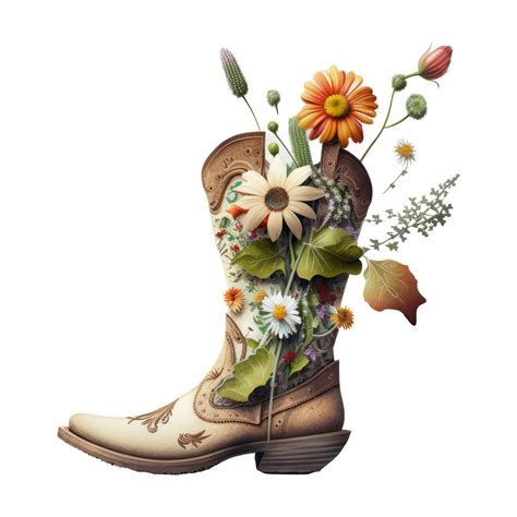 Watercolor Cowgirl Boots 23240901 Png