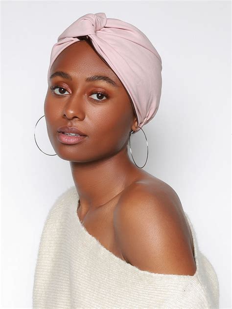 Nude Pink Turban Brings A Level Of Sophistication To Your Look Add A