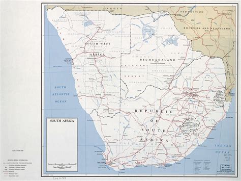 Political Map Of Southern Africa Region Simlified Schematic Vector Map