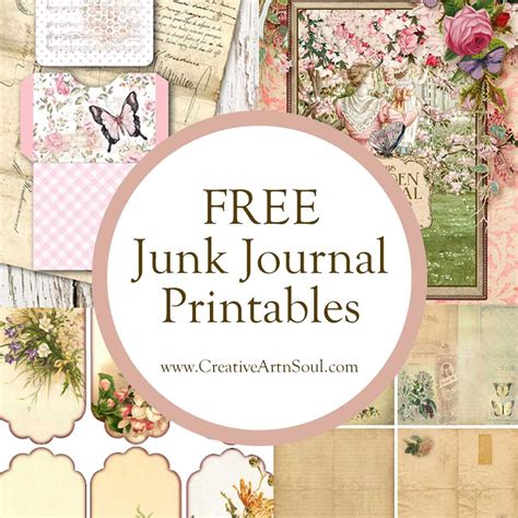 Free Junk Journal Printables Printable World Holiday