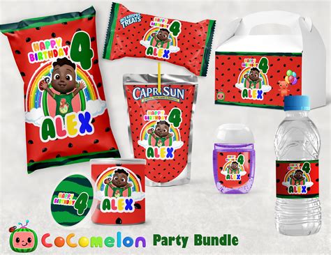 Personalized African American Cody Cocomelon Party Pack, Printable
