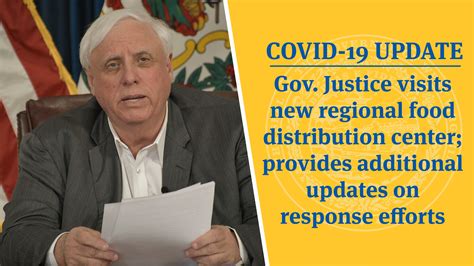 Covid 19 Update Gov Justice Visits New Regional Food Distribution