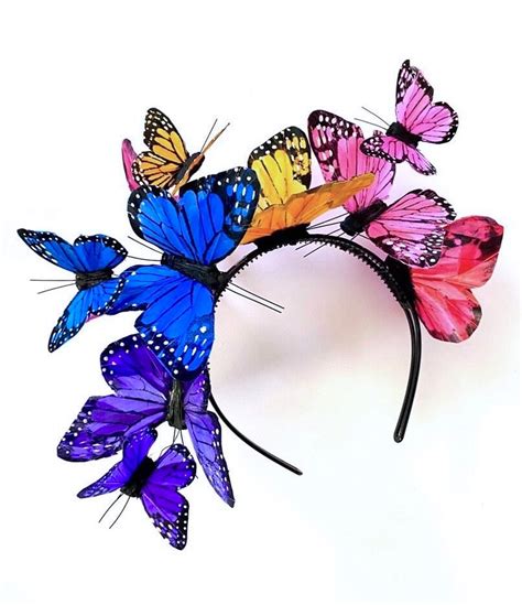 Day Of The Dead Monarch Butterfly Crown Costume Etsy Uk