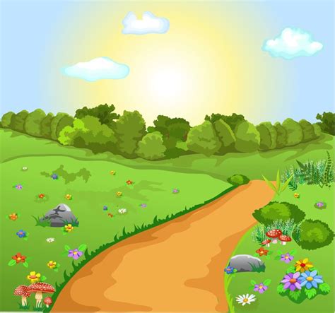 Пин на доске Cartoon Landscape Background