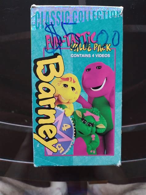 Barney Vhs Fun Tastic Value Pack 4 Vhs Grelly Usa