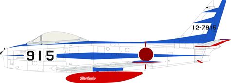 F-86F-40 ブルーインパルス (1024×373) | ペーパーモデル, 空自, 偵察