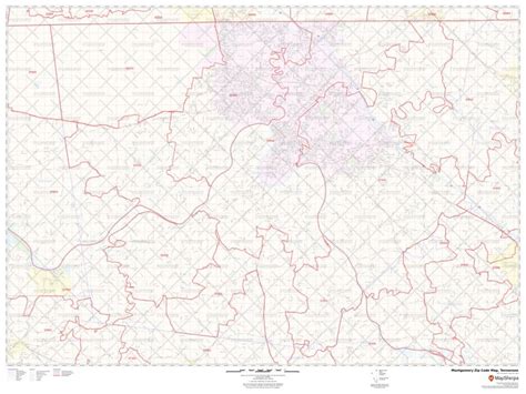 Montgomery Zip Code Map Tennessee Montgomery County Zip Codes