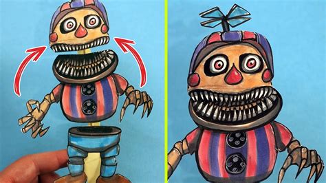 Making Glamrock Nightmare Balloon Boy Fnaf Security Breach And Paper