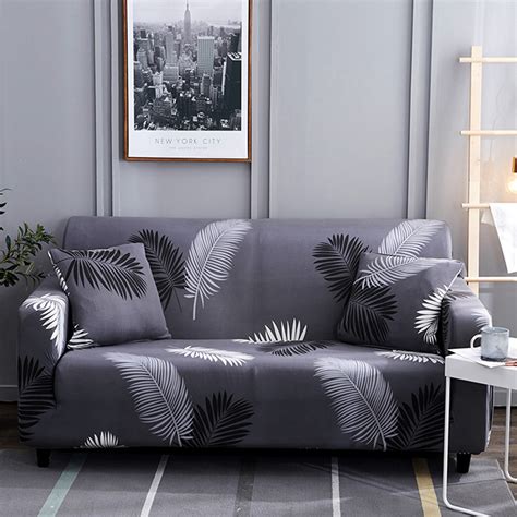 Sofa cover sets to renew your living space. Mgaxyff Elastic Loveseat Cover Printed Couch Armchair ...
