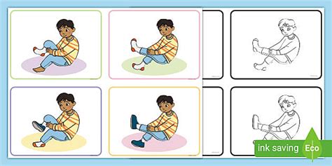 Putting On Shoes Sequencing Cards Teacher Made Twinkl