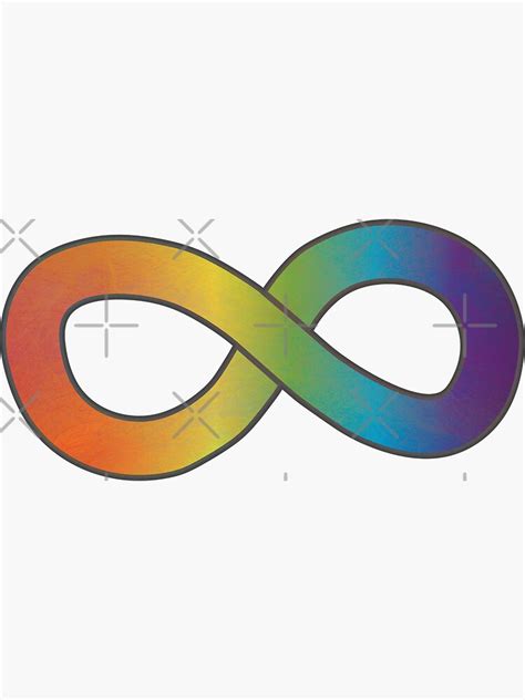 Rainbow Infinity Symbol For Autism Acceptanceawareness Sticker By