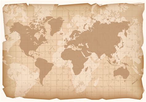 Vintage Map Of World