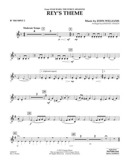 Be sure to check ou. Rey's Theme (from Star Wars: The Force Awakens) - Bb Trumpet 2 By John Williams - Digital Sheet ...