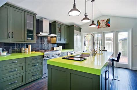Because green is a predominant color in nature, it often evokes a feeling of spaciousness, height and depth. 16+ Green Kitchen Design, Decorating Ideas | Design Trends ...
