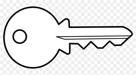Illustration Of A Key Black And White Key Free Transparent Png