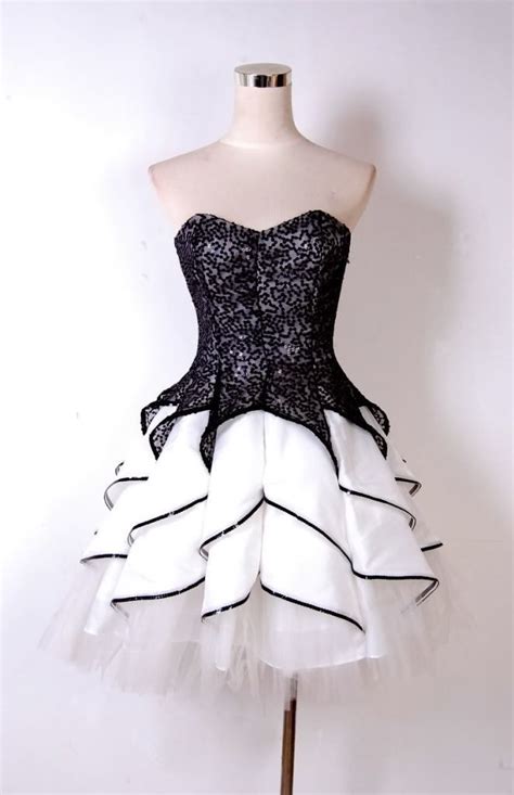 Black Glitter Short Party Dress With Black Trim On Luulla