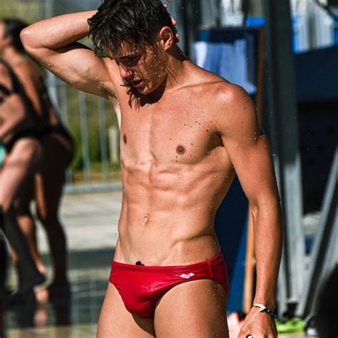 Hot Swim Boy Stefano Belotti Giant Bulge